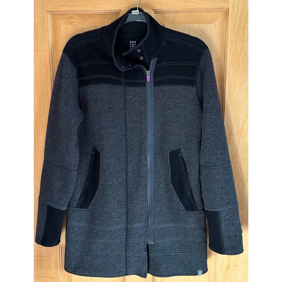 EUC, Title Nine Women’s Sz M Long Sleeve Zip Up Tweed Coat - Picture 7 of 16